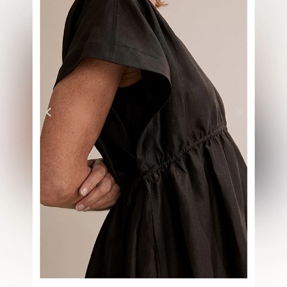 Country Road Ruched Tie Mini Dress - Picture 2 of 7
